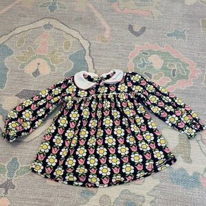 The Beaufort Bonnet Company Navy Floral Baby Dress (18-24m)